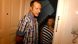 Sexy blonde bitch wants to fuck with a studs