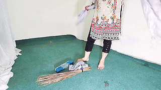 Sexy Maid Cleaning Room and Seducing You All, Dirty Hindi Talking