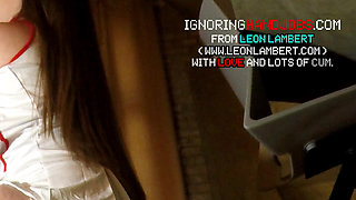 Big tits big ass beautiful hot nurse seduces a big cock guy in a short dress