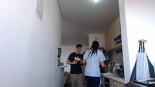 Maid Isn't Happy so Her Boyfriend Takes Her to Hotel