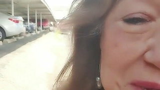 Hairy pussy had to piss in a public setting.  Mature woman