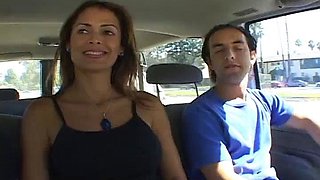 Brunette Blowjob Threesome