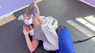 V Sex Wrestling With Lora Cross And Andy Savage