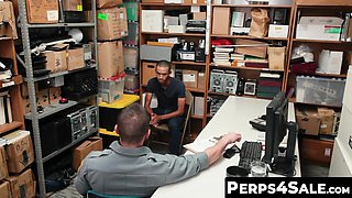 Perps4Sale.com - Attractive Security Officer Raw Fucks Skinny Shoplifter