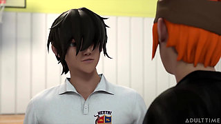 Hentai Sex School Episode 3 - Hentai Student Eats Out His Teacher's Perfect Pussy Until She Orgasms!