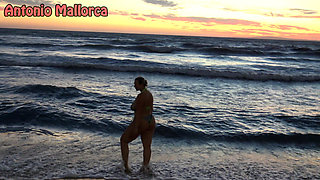 Fucking a Curvy Big Tits German Tourist Picked up in the Beach