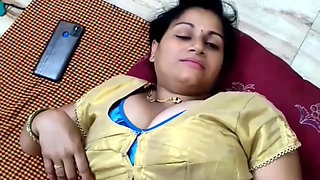 Indian Stepaunty Red saree with boyfriend sex enjoy