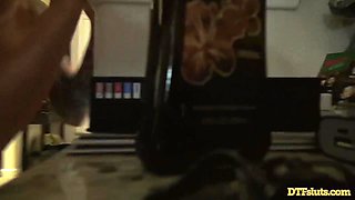 Sexy babe katrina jade takes a huge load in her pussy after rough sex