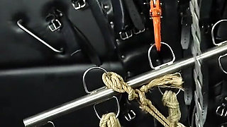 Reprogramming Lesbian Blowjob for Suspended Sub Slut Mila as She Becomes a Slave to Vivienne L'amour's Cock