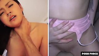 Japanese Teen Rae Lil Black vs Czech Blonde Marilyn Sugar - Hardcore Creampie Showdown