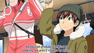 Tiny guy overwhelmed by tall athletic anime giantess babes