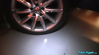 Public agent - real public blowjob and porno for 2 guys in underground car park