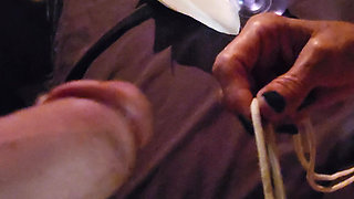 Goode Girl Has Rope Play and Ballbusting Fun
