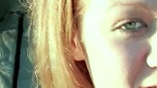 Young Blonde Beauty Pleasures Herself and Her Partner