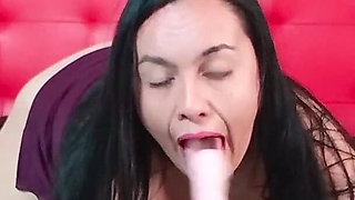 Sucking My Dildo Deep