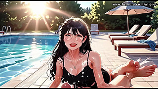 Beautiful Woman with Glasses Helps Me.episode-1. Ai-generated