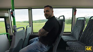 Mature4k. hot and leaking porn in the bus