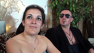 Horny mature wife Mariza rides a fat dick while her hubby watches