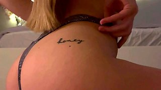 Blonde emo amateur solo masturbation