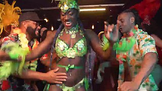 Extreme sexy brazilian samba dancers get fingered and rough double penetration fucked at our wild carnaval fuck party orgy