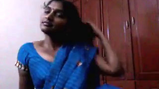 Erotic and Horny south indian Housewife blowjob and saree strip