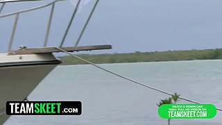 This chick sucks - crazy teenie sucks cock outdoor and gets gigantic cum in her face