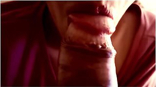 Closeup Dickhead Sucking Cum In Mouth - Slow Blowjob