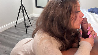 Mila James Eagerly Sucking and Fucking