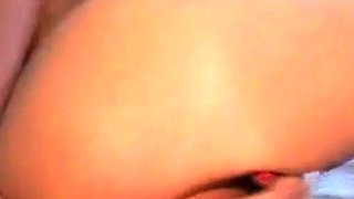 Big-Titted Blonde Skinny MILF Plays with Dildo