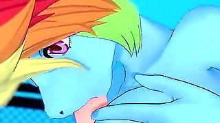 Rainbow Dash Gives Blowjob in POV - My Little Pony Friendship Is Magic Hentai Parody