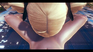 Genshin Impact Hentai - POV Fischl Blowjob and Cum at Her Face - Japanese Asian Manga Anime Game Porn