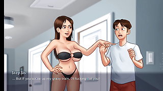 Summer time Saga - V3.4 Step Mom Shower Sex - Animated porn