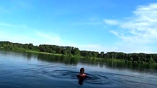 Kisankanna - Risky Public Swimming In Clothes