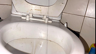 Licking Toilet Till Orgasm
