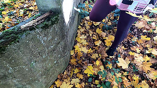 Hard Titslapping Behind Medieval Wall