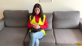 Caught Bus Conductor Hotwife Passengers and Boinked Him Jizm in Slit