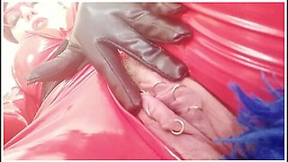 Arya Grander - Red Pvc Catsuit Vinyl Fetish, Femdom Pov Dirty Talk Humiliation