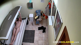 Czech Solarium 55: Pussy so Close You Can Practically Taste It