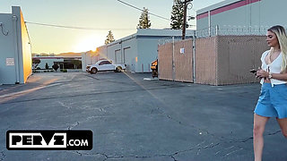 Stranded Riley Star Gets Double Teamed After Roadside Rescue by Two Strangers