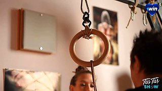Submissive Laura Quest got Tied Up & Fucked Hard in a BDSM Dungeon  Sapanking Lesson