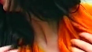 Mature Brunette Sucks Purple Dildo While Fingering Sloppy Pussy