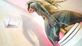 Alternative Tattooed Model Pissing Solo – Anal Toy Masturbation & Pee Fetish