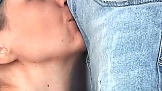 A Girl Watches a Guy Jerk off Wth Facial