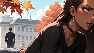 Sexy Slut Drools as Muscular Fister Pounds Her Hard -