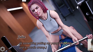 I Accidentally Fuck My Gym Trainer While Working Out and Her BF Comes in!