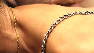 Hot Wife in Bondage Cuckold Blowjob