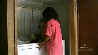 Pearl is one tattooed natural MILF with her hairy pussy and pits