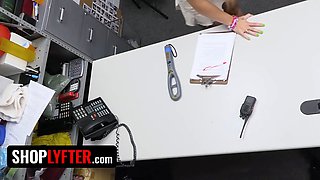 Shoplyfter - curvy young Mimi Monet needs a new garb and will do anything to get the ideal dress
