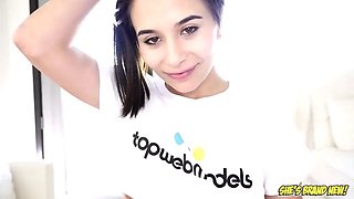 Small latina mae milky Pov Blowjob and swallow