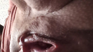 Masturbating GILF Anal Beads